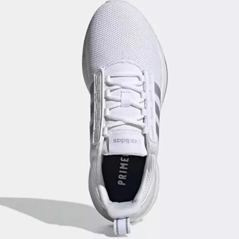 Adidas Racer TR21 Shoes Women's Size 10.5 Cloud White/Silver Sneaker NWT - Picture 2 of 13